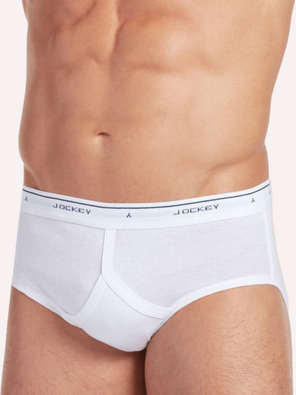 Classic Jockey Y-Front Low Rise White Brief - Size 34